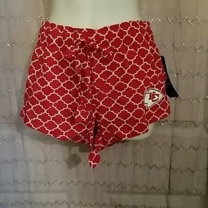 Nwt kc chiefs sleep shorts
